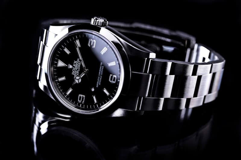 Neo Splash Quartz Multifunction Black Dial Steel Watch for Men