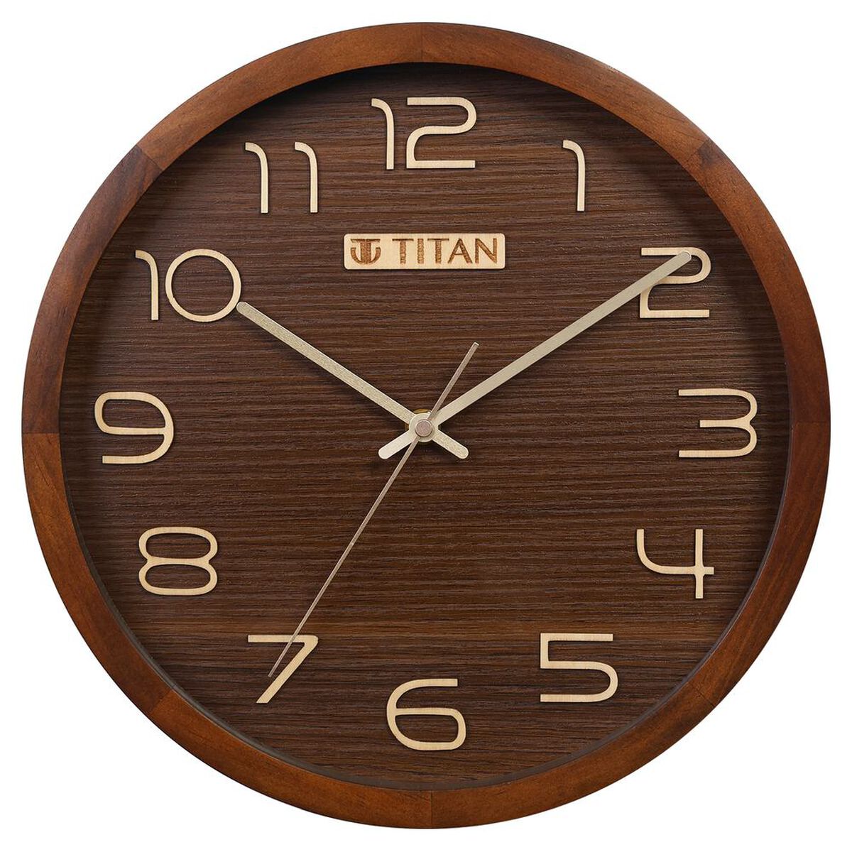 Titan Classic Wooden Wall Clock (30cm x 30cm) 2