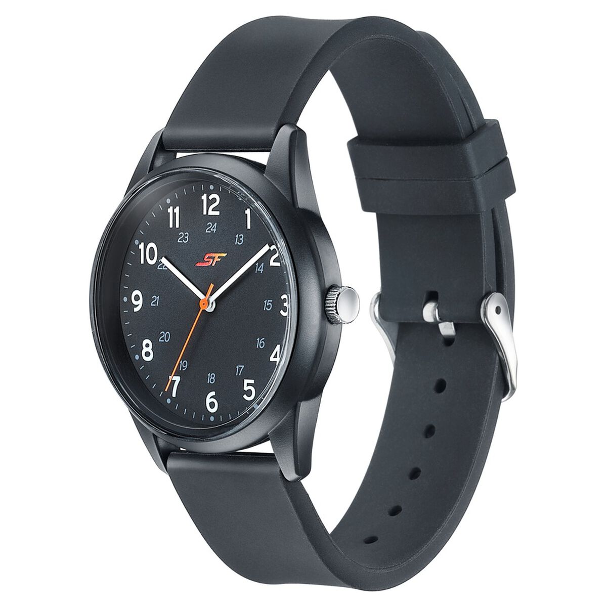 Sonata SF Field watch Quartz Analog Black Dial Black Silicone Strap Watch For Men 3