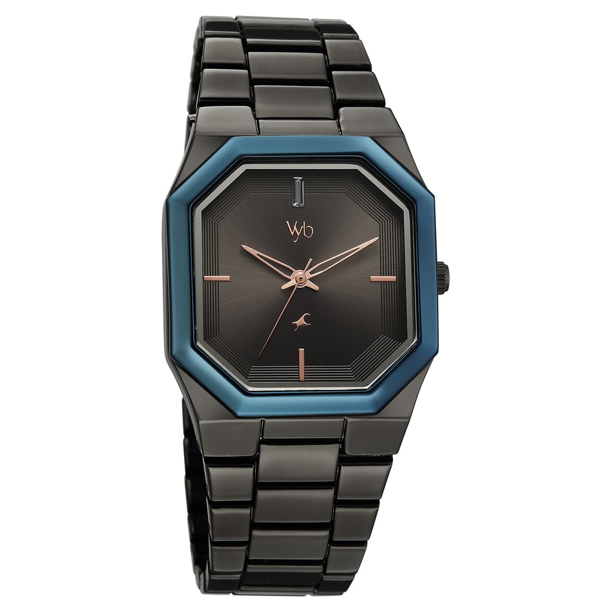 Vyb Pioneer By Fastrack Quartz Analog Grey Dial Grey Metal Strap Watch For Guys 2