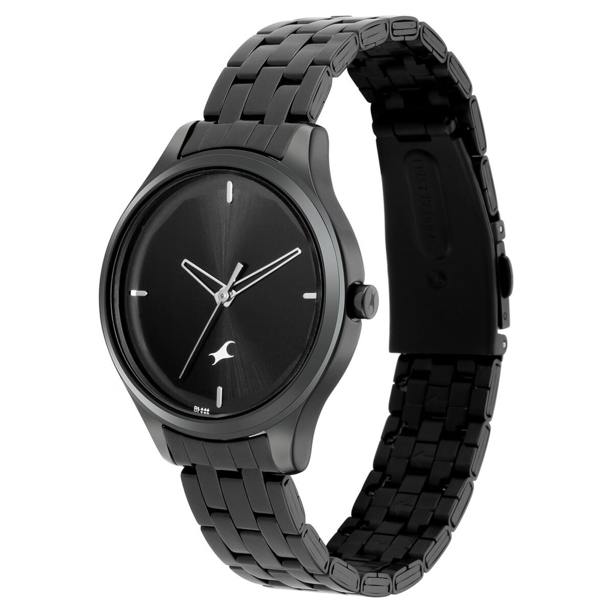 Fastrack Stunners Quartz Analog Black Dial Metal Strap Watch for Girls 4