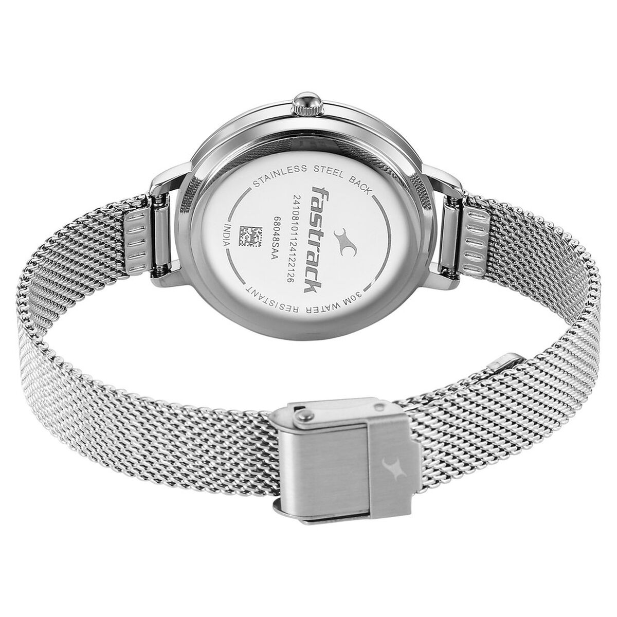 Fastrack Stunners X Quartz Analog Ivory Dial Stainless Steel Strap Watch For Girls 5