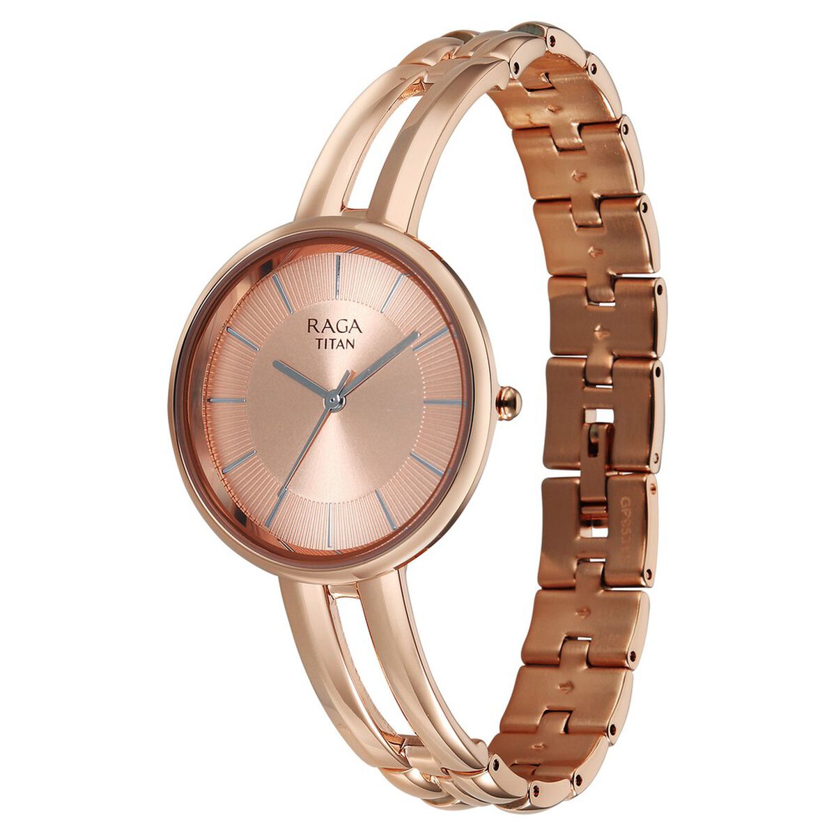 Titan Raga Contempore Quartz Analog Rose Gold Dial Rose Gold Metal Strap Watch For Women 3