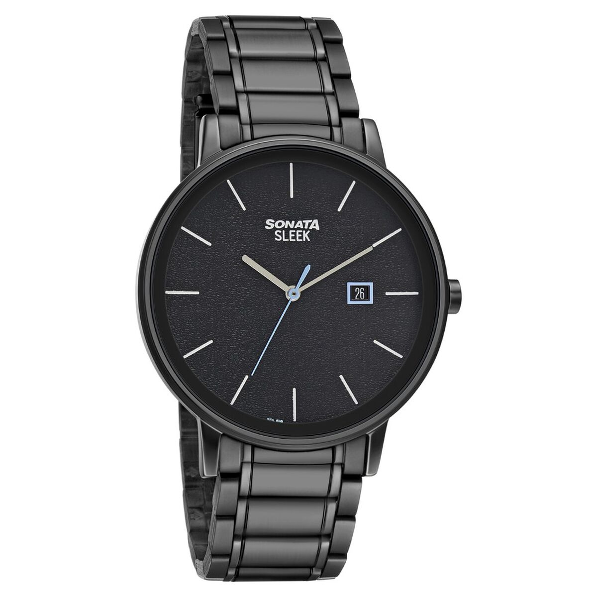 Sonata Quartz Analog with Date Stainless Steel Strap Watch for Men 1