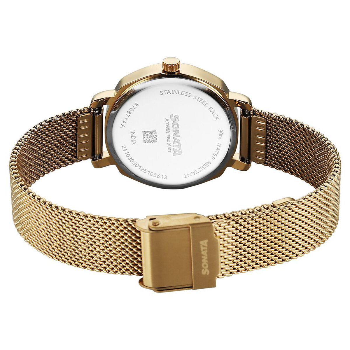 Sonata Eternia Quartz Analog Silver Dial Metal Strap Watch For Women 5