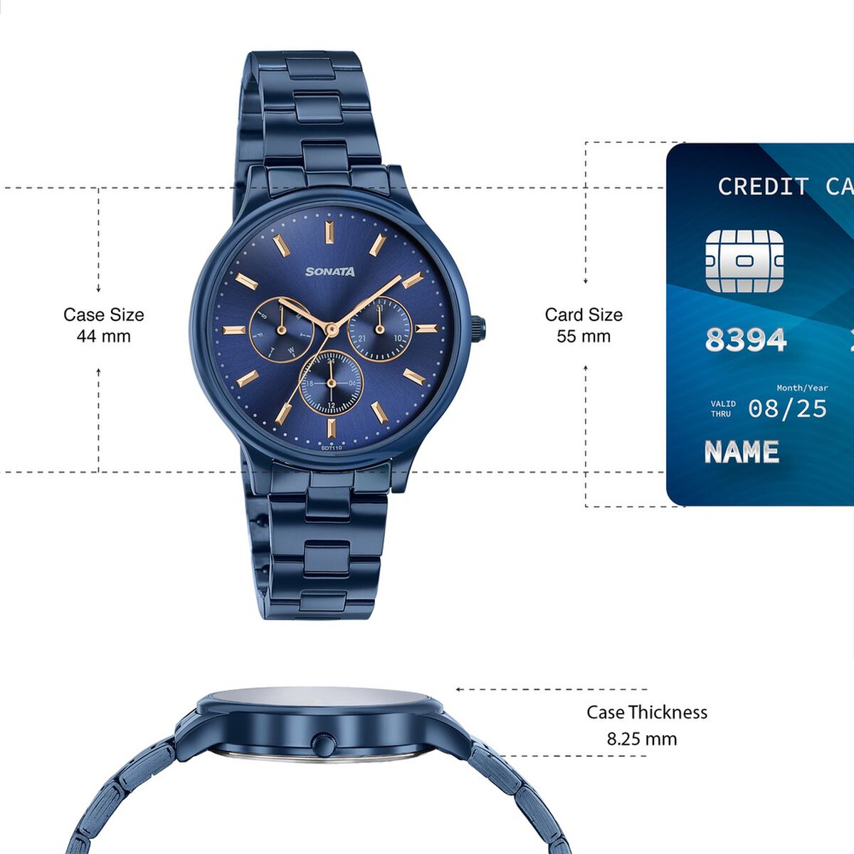 Sonata Women's Work Wear beautiful Blue Watch - Premium Multifunction design for everyday style 4