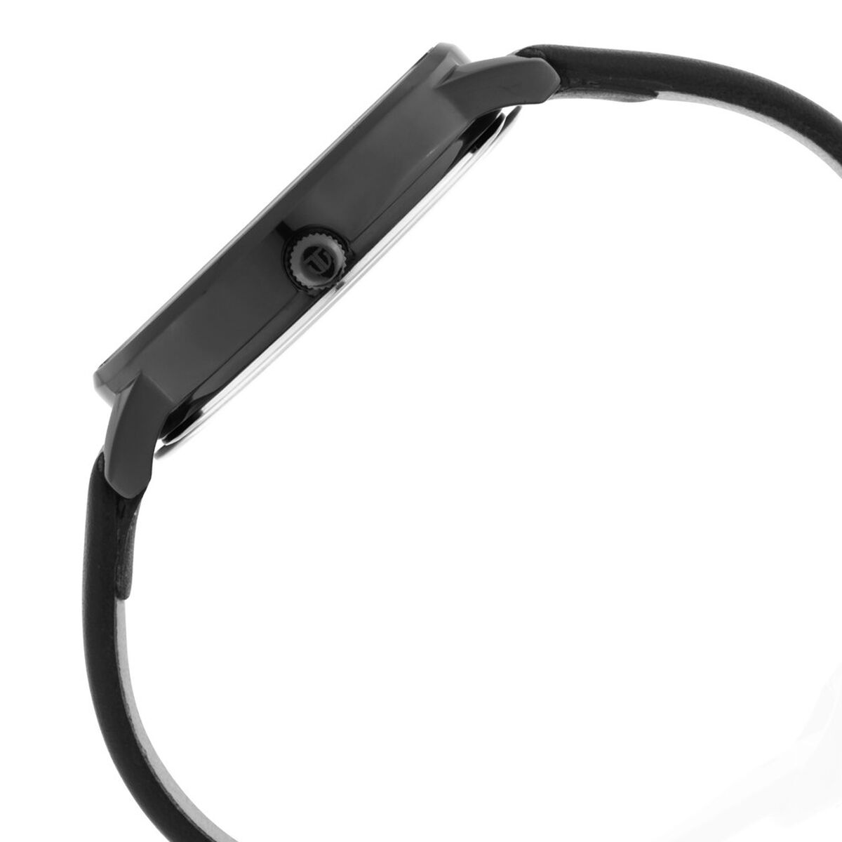 Titan Women's Precision Simplicity Watch: Black Gradient Dial with Leather Strap 4