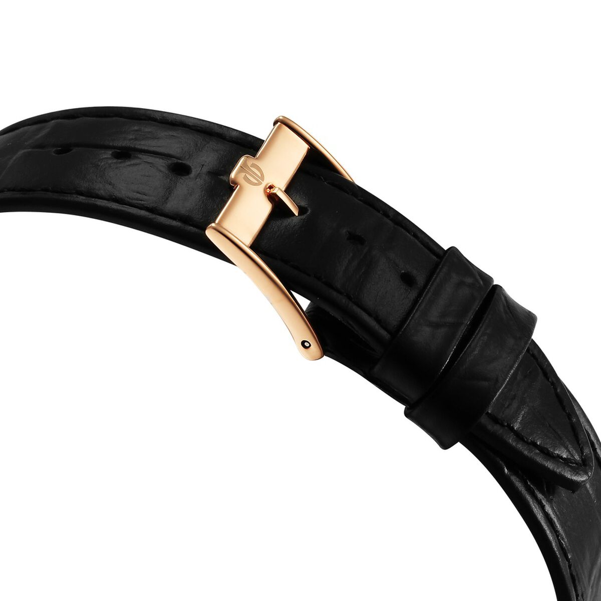 Titan Edge Quartz Analog White Dial Black Leather Strap Watch For Men 5