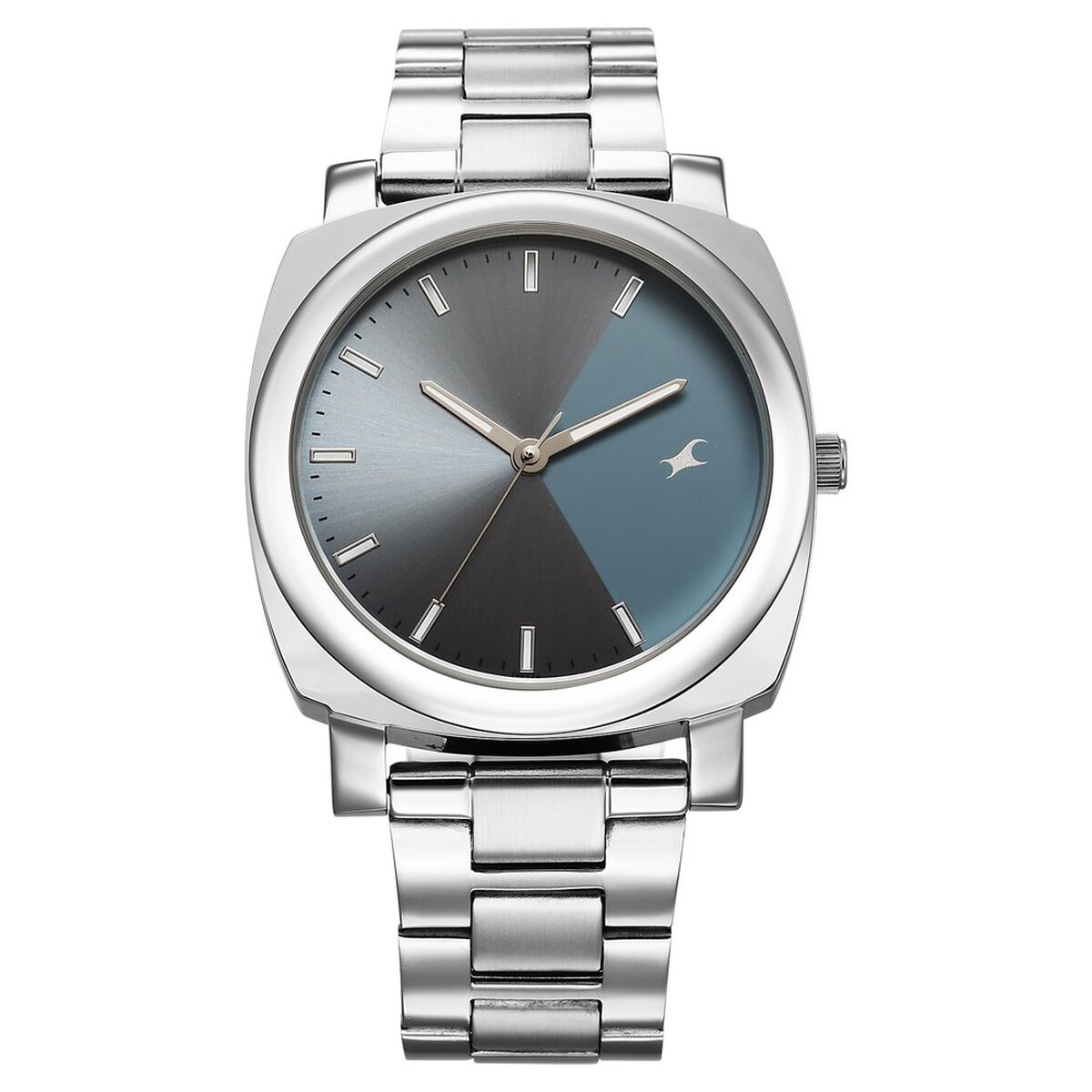 Fastrack Stunners X Quartz Analog Blue Dial Stainless Steel Strap Watch For Guys 1