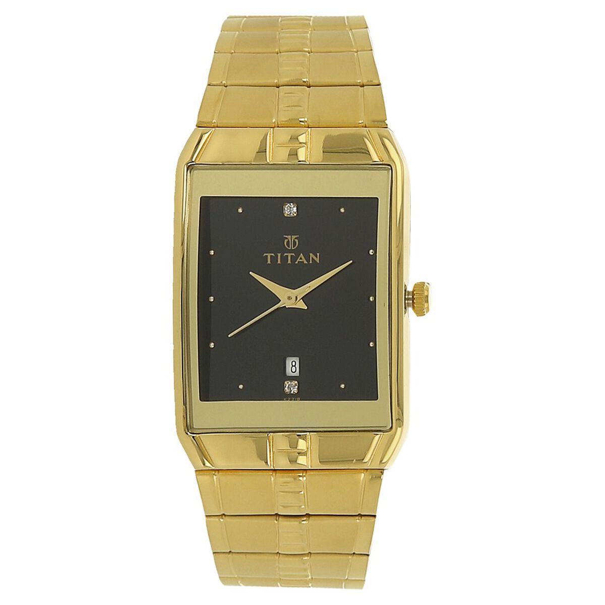 Titan Black Dial Analog with Date Metal Strap watch forMen 2