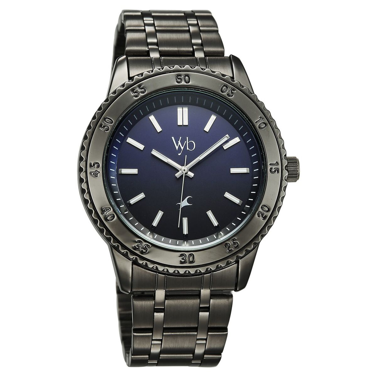 Vyb Quest By Fastrack Quartz Analog Multicoloured Dial Grey Stainless Steel Strap Watch For Guys 3