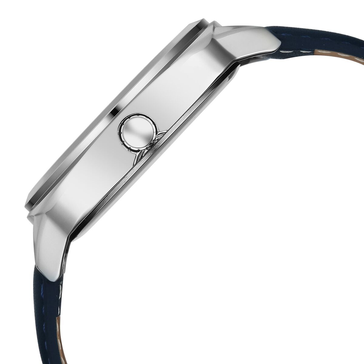 Fastrack Stunners Quartz Analog Blue Dial Grey Leather Strap Watch For Guys 5