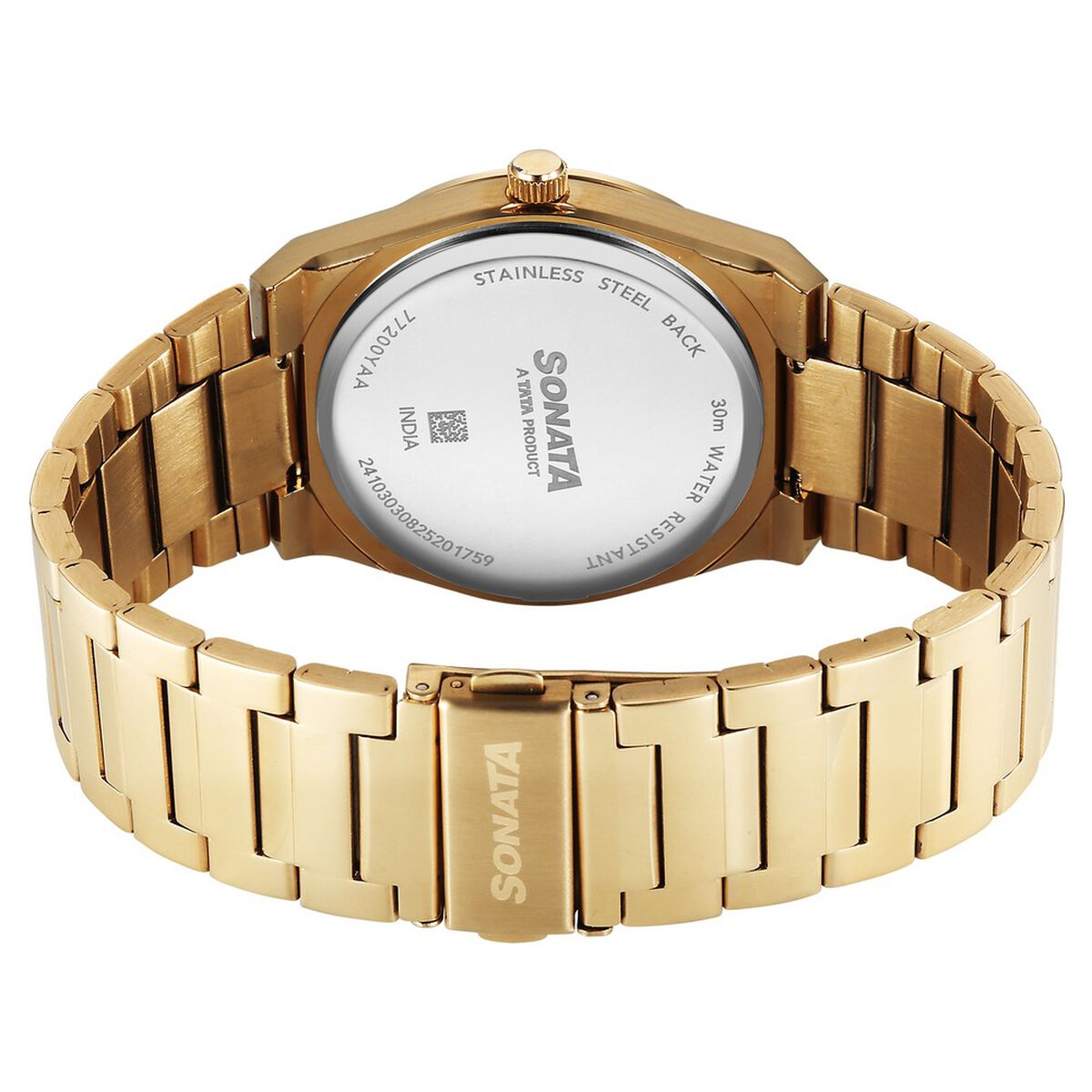 Sonata Festive Quartz Analog Multicoloured Dial Metal Strap Watch For Men 5