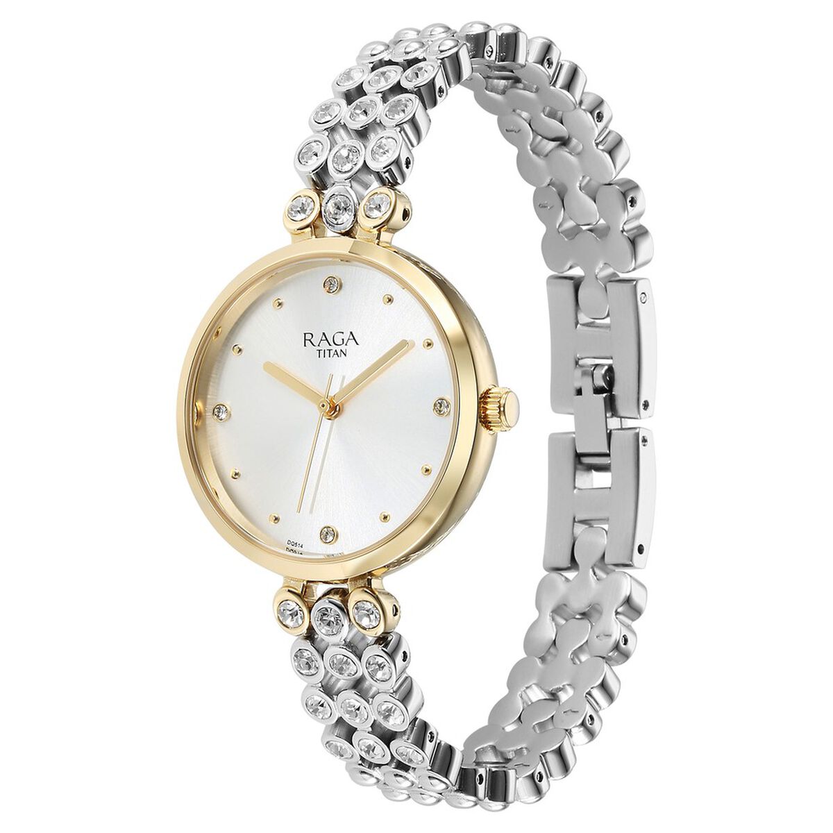 Titan Raga Showstopper Quartz Analog Silver Dial Metal Strap Watch for Women 3