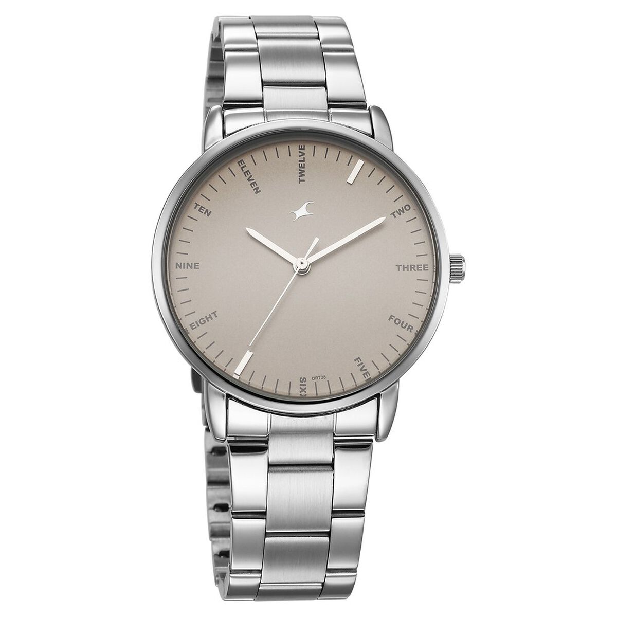 Fastrack Stunners X Quartz Analog Beige Dial Stainless Steel Strap Watch For Guys 2
