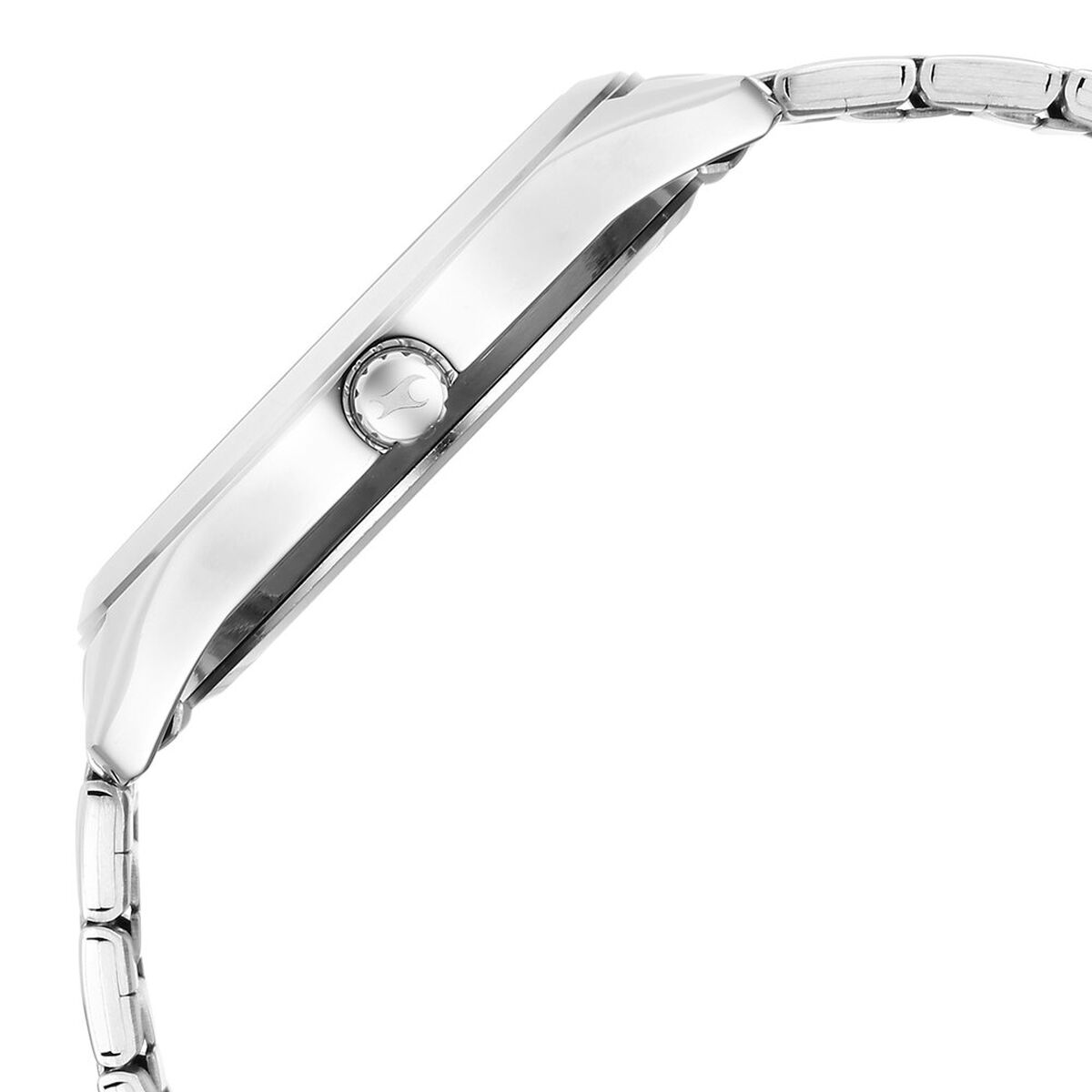 Fastrack Stunners Quartz Analog Silver Dial Silver Metal Strap Watch For Guys 4