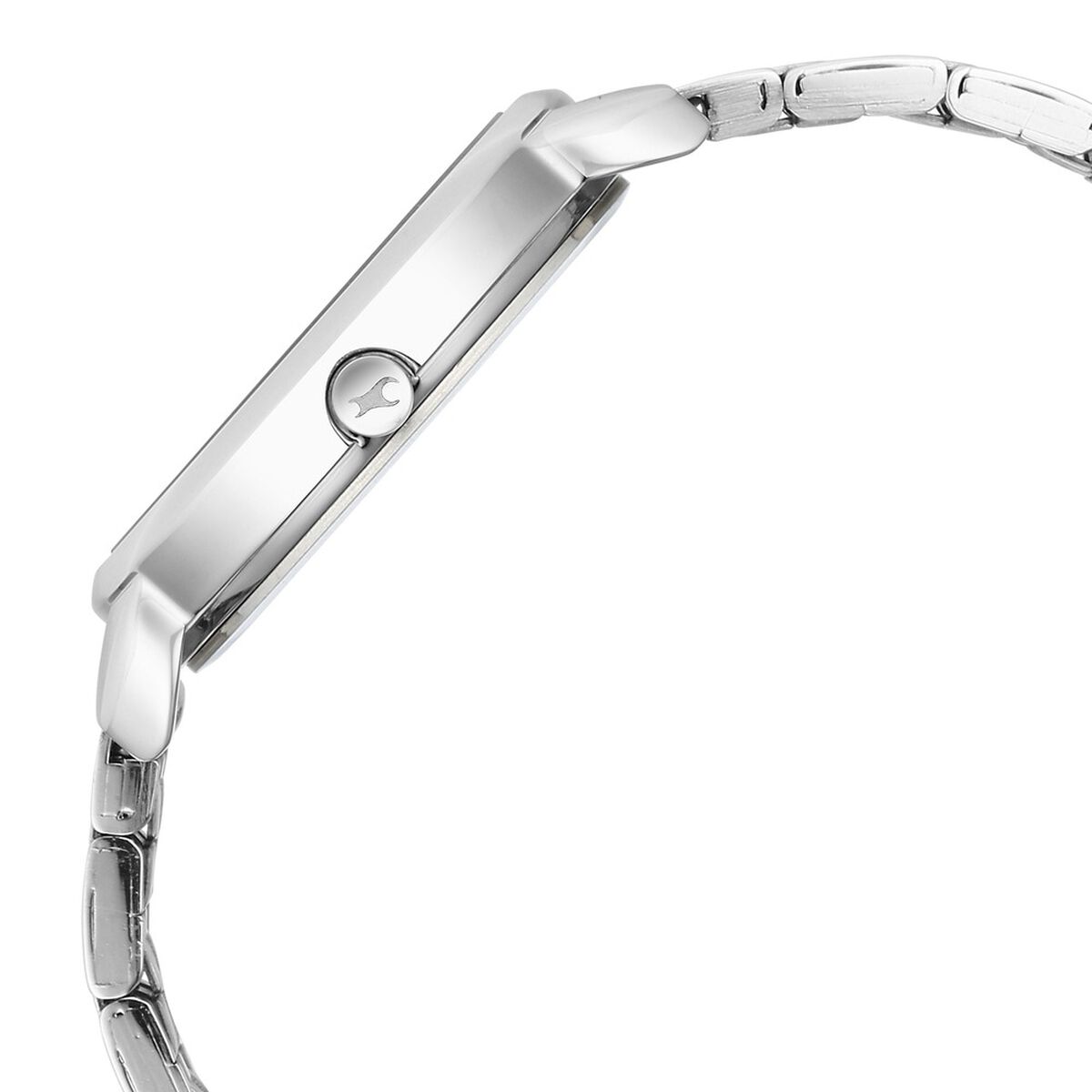 Fastrack Stunners Quartz Analog Silver Dial Metal Strap Watch for Girls 4