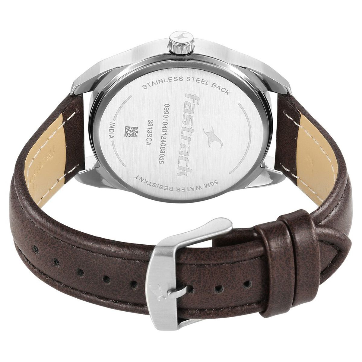Fastrack Fleek Quartz Analog with Day and Date Blue Dial Leather Strap Watch For Guys 5
