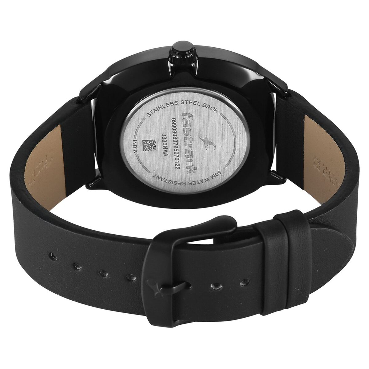 Fastrack Tick Tock Quartz Multifunction Green Dial Leather Strap Watch For Guys 5