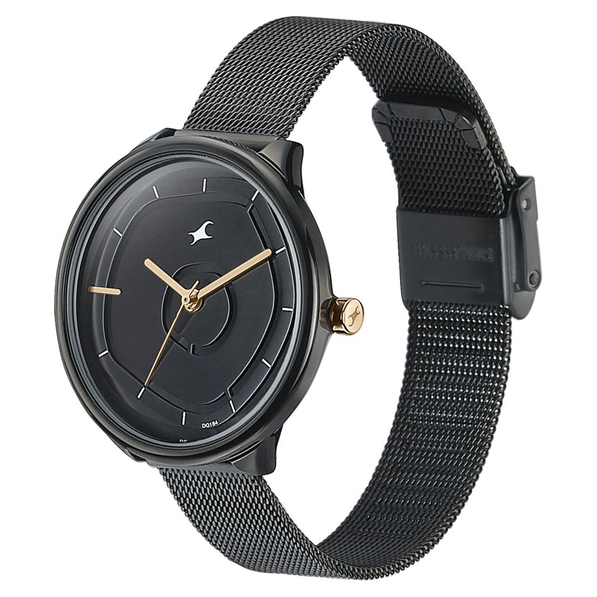 Fastrack Stunners Quartz Analog Black Dial Stainless Steel Strap Watch for Girls 3