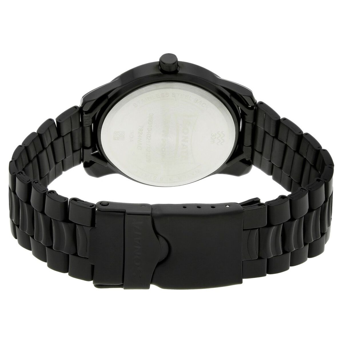 Sonata Quartz Analog Black Dial Metal Strap Watch for Men 4