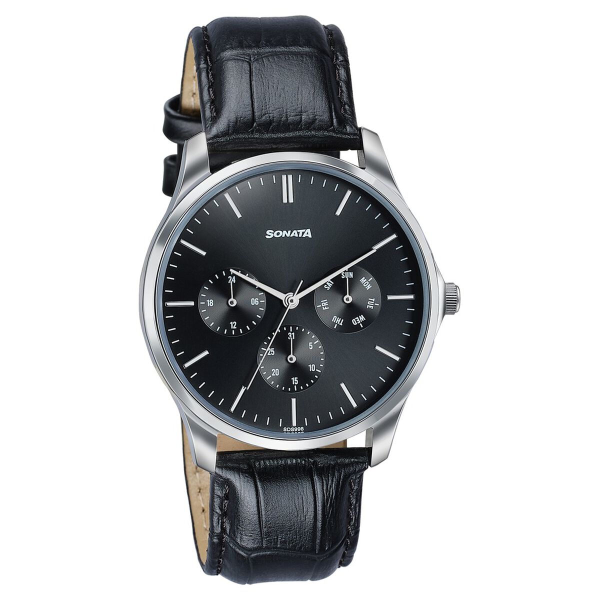 Sonata Men's Work Wear black dial Watch - Premium Multifunction design for everyday style 2