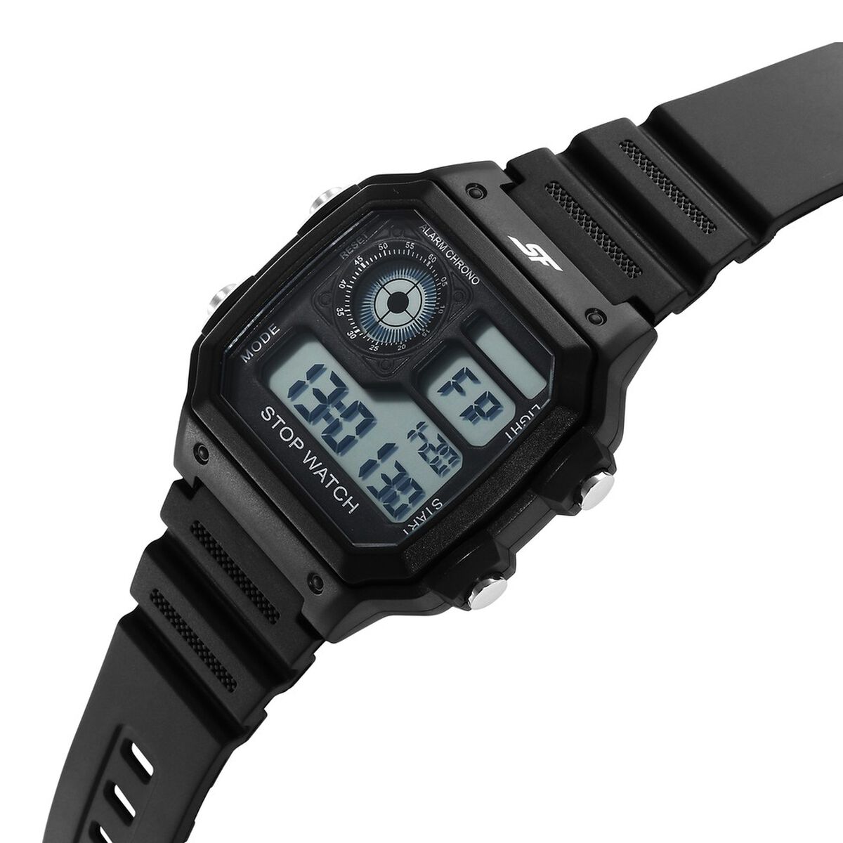 SF Hexa Digital Dial Unisex Watch With Polyurethane Strap 3