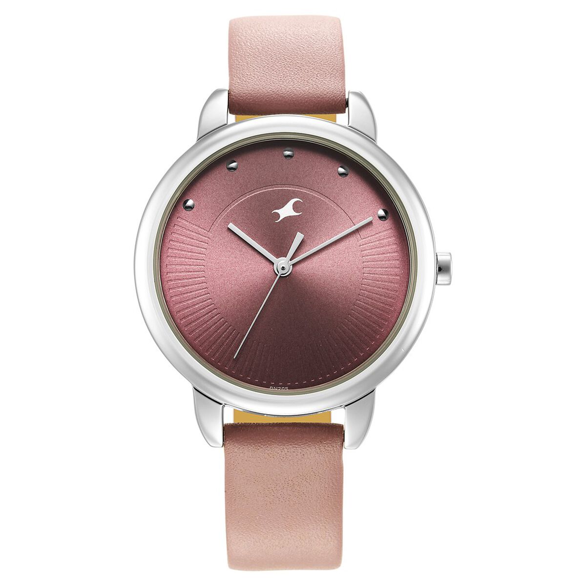 Fastrack Stunners Quartz Analog Purple Dial Leather Strap Watch for Girls 2
