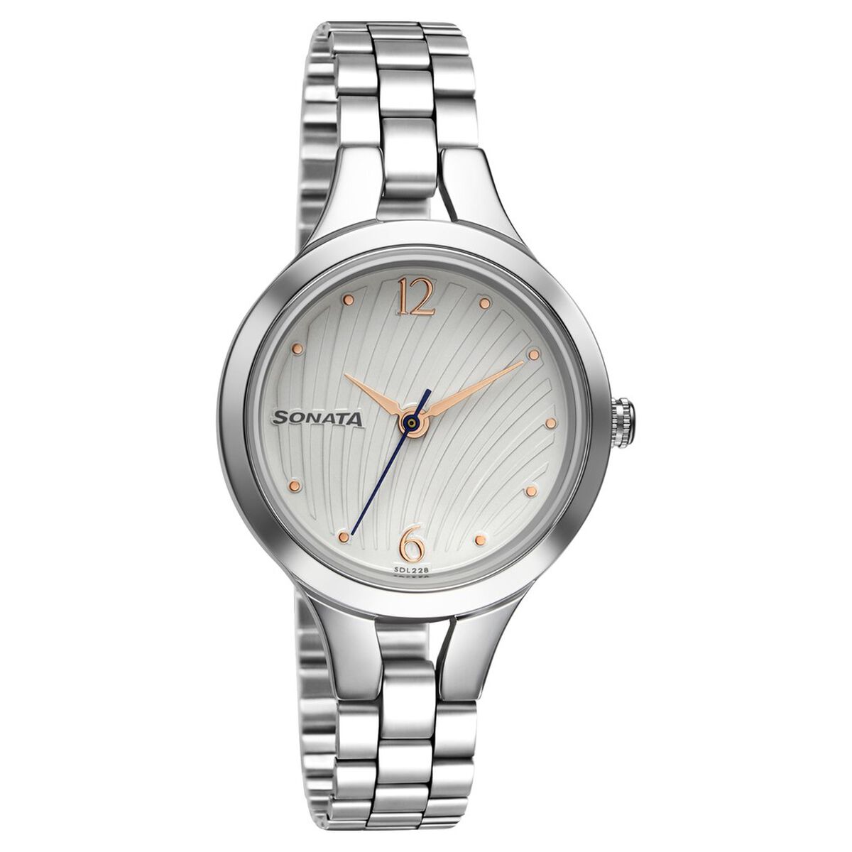 Sonata Workwear White Dial Women Watch With Stainless Steel Strap 1