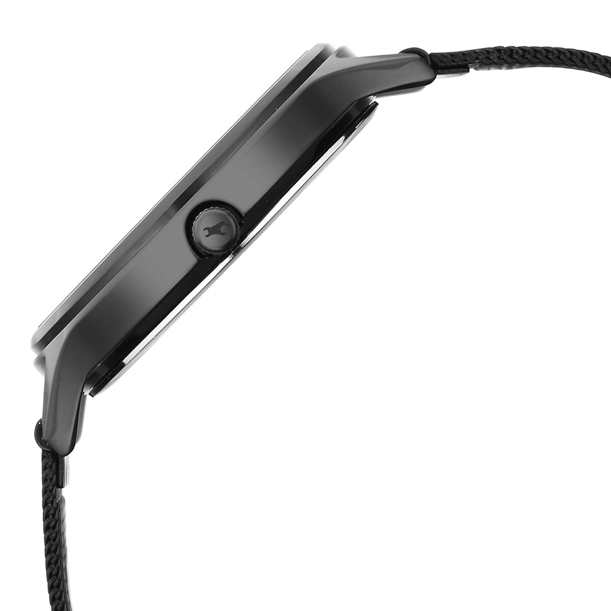 Fastrack Style Up Quartz Analog Black Dial Black Colour Stainless Steel Strap Watch For Girls 4