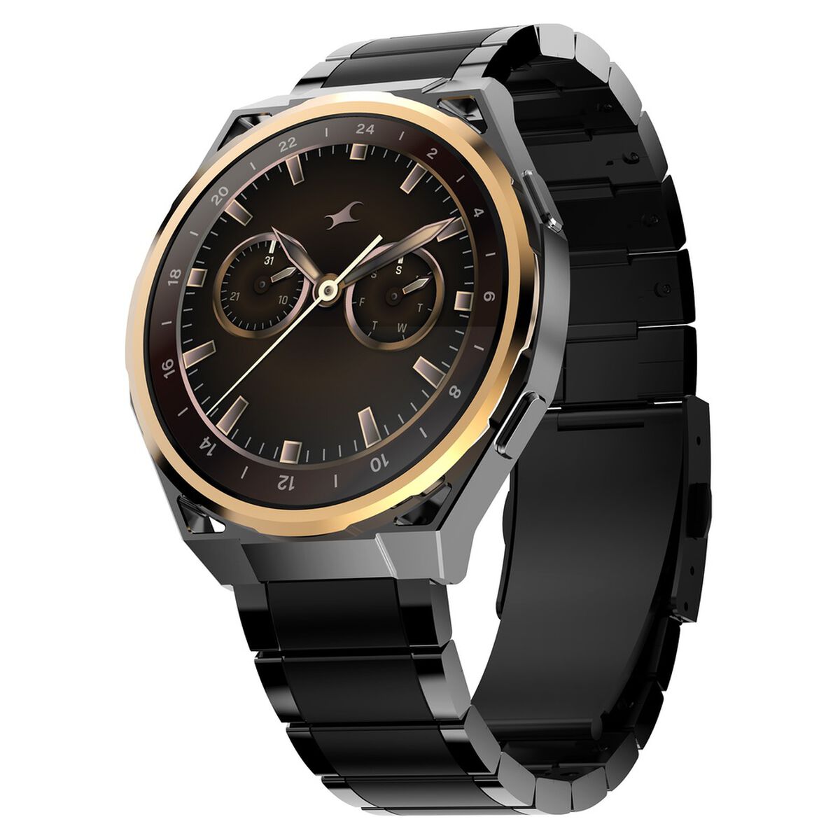 Fastrack Marvellous FX3 Smartwatch with 1.43" AMOLED Display, Metal Case & Strap, Additional Silicone Strap 1
