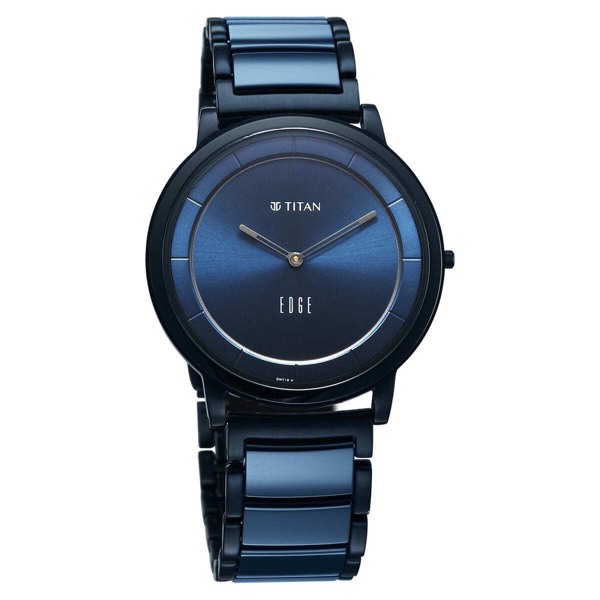 Titan Edge Melange Slim Steel & Ceramic StrapÂ Blue Dial Analog Watch For Men 2