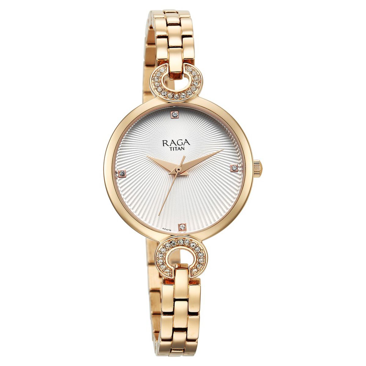 Titan Raga Showstopper Quartz Analog White Dial Metal Strap Watch for Women 2