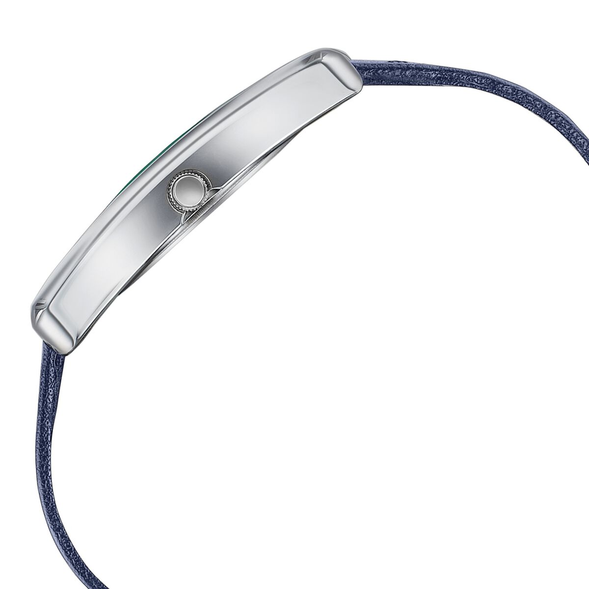 Sonata Ascent Blue Rectangular Watch with Blue Leather Strap 4