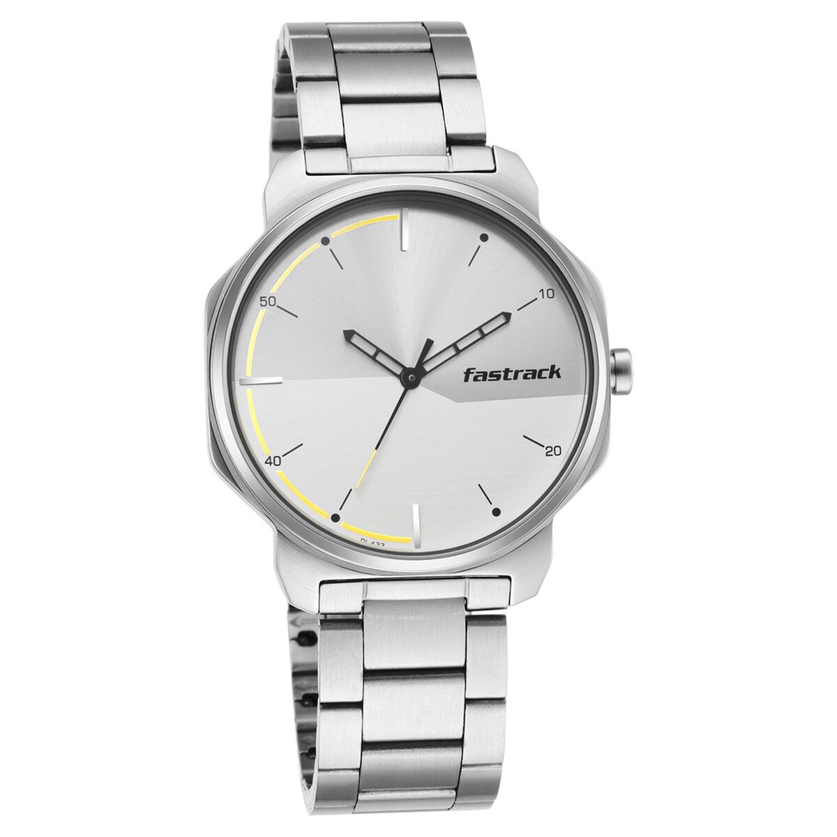Fastrack Stunners Quartz Analog Silver Dial Metal Strap Watch for Guys 2