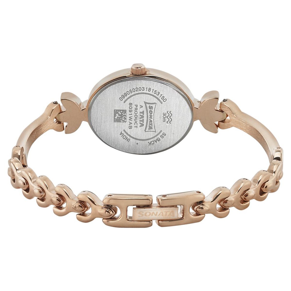 Sonata Blush Silver Dial Women Watch With Metal Strap 4