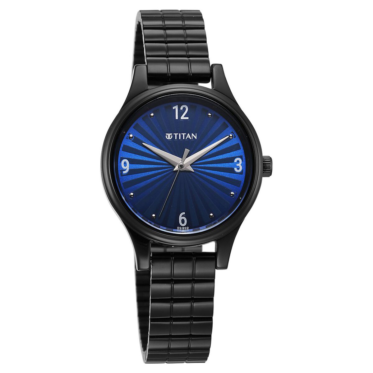 Titan Karishma Quartz Analog Blue Dial Black Stainless Steel Strap Watch For Women 2