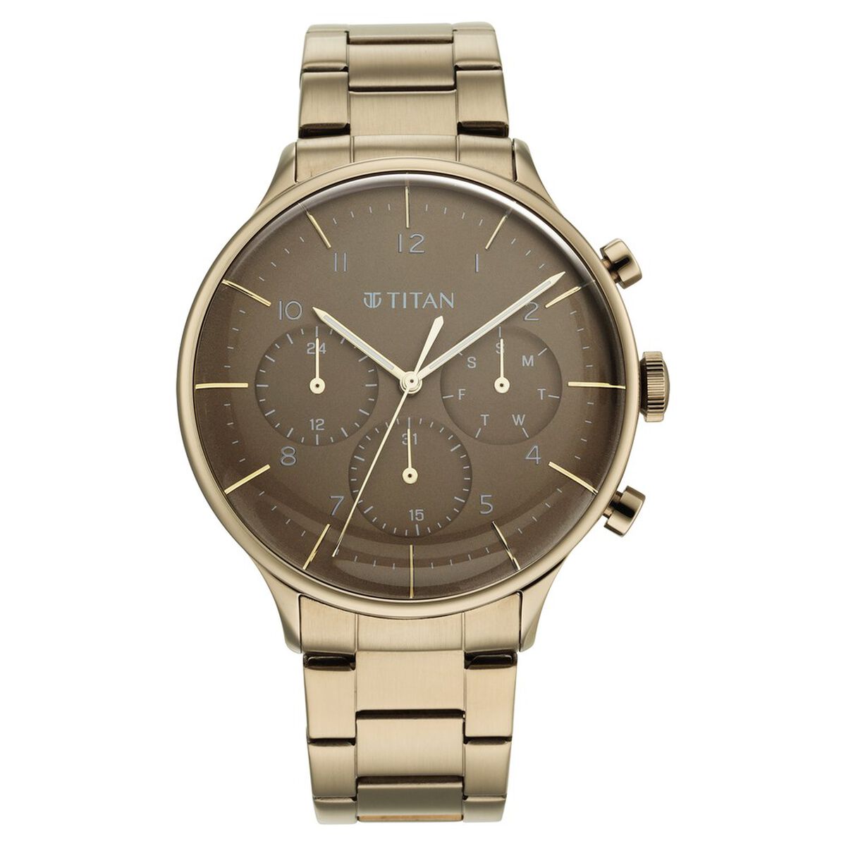 Titan Urban Magic Brown Dial Multial Stainless Steel Strap watch for Men 2