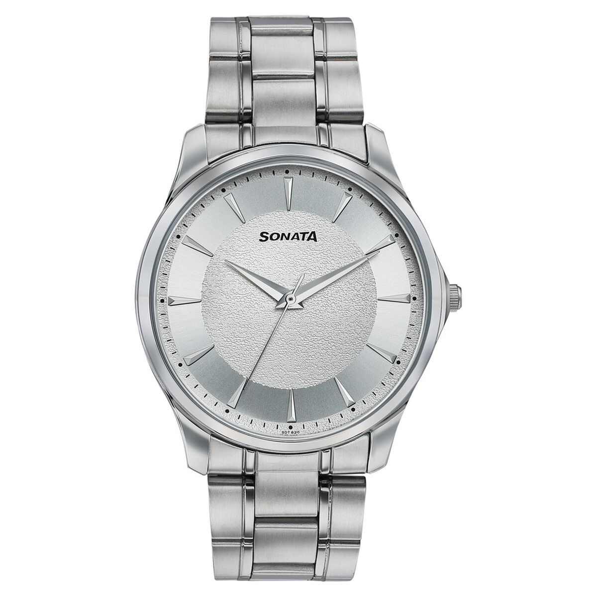 Sonata Traditional Essentials Silver Dial Stainless Steel Strap Watch 1