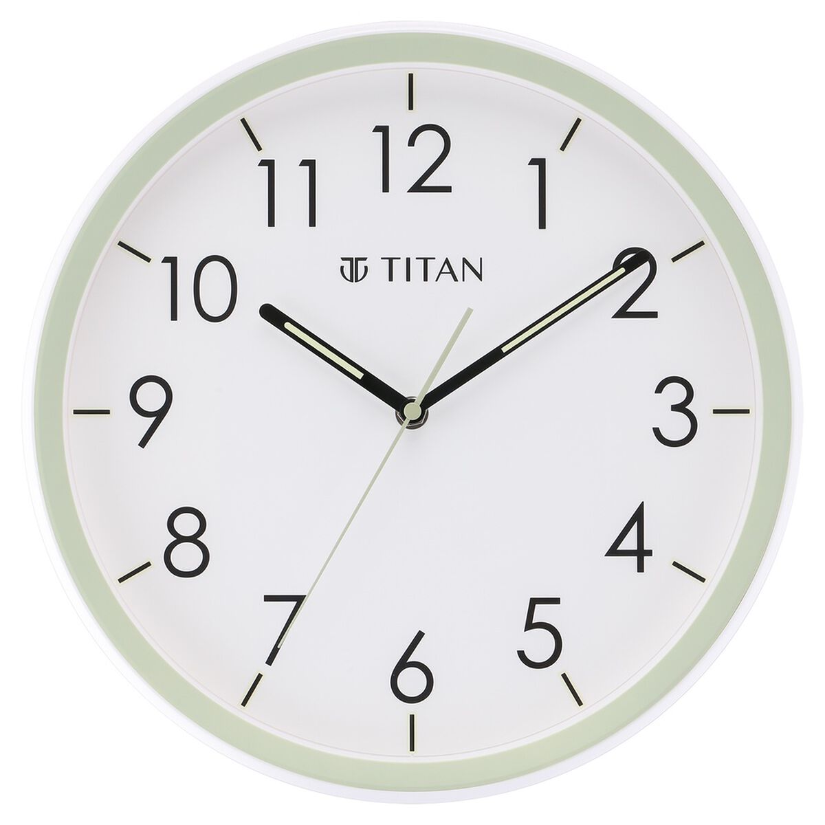 Titan 32.5 cm White-Lume Wall Clock: Stylish Nighttime Illumination 2