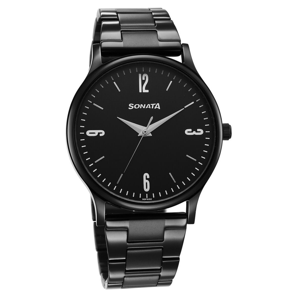 Sonata Aspire Quartz Analog Black Dial Stainless Steel Strap Watch for Men 1