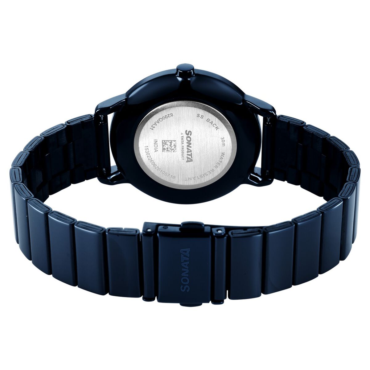 Sonata Sleek Women Ice Blue Dial Ultra-Slim Navy Bracelet Watch 5