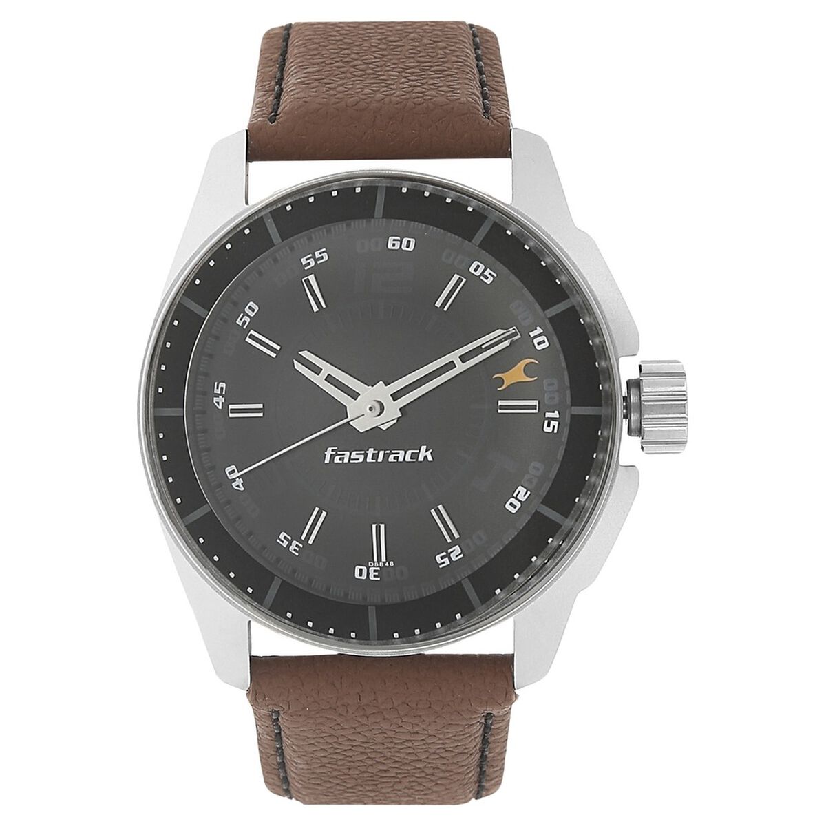 Fastrack Quartz Analog Black Dial Leather Strap Watch for Guys 1