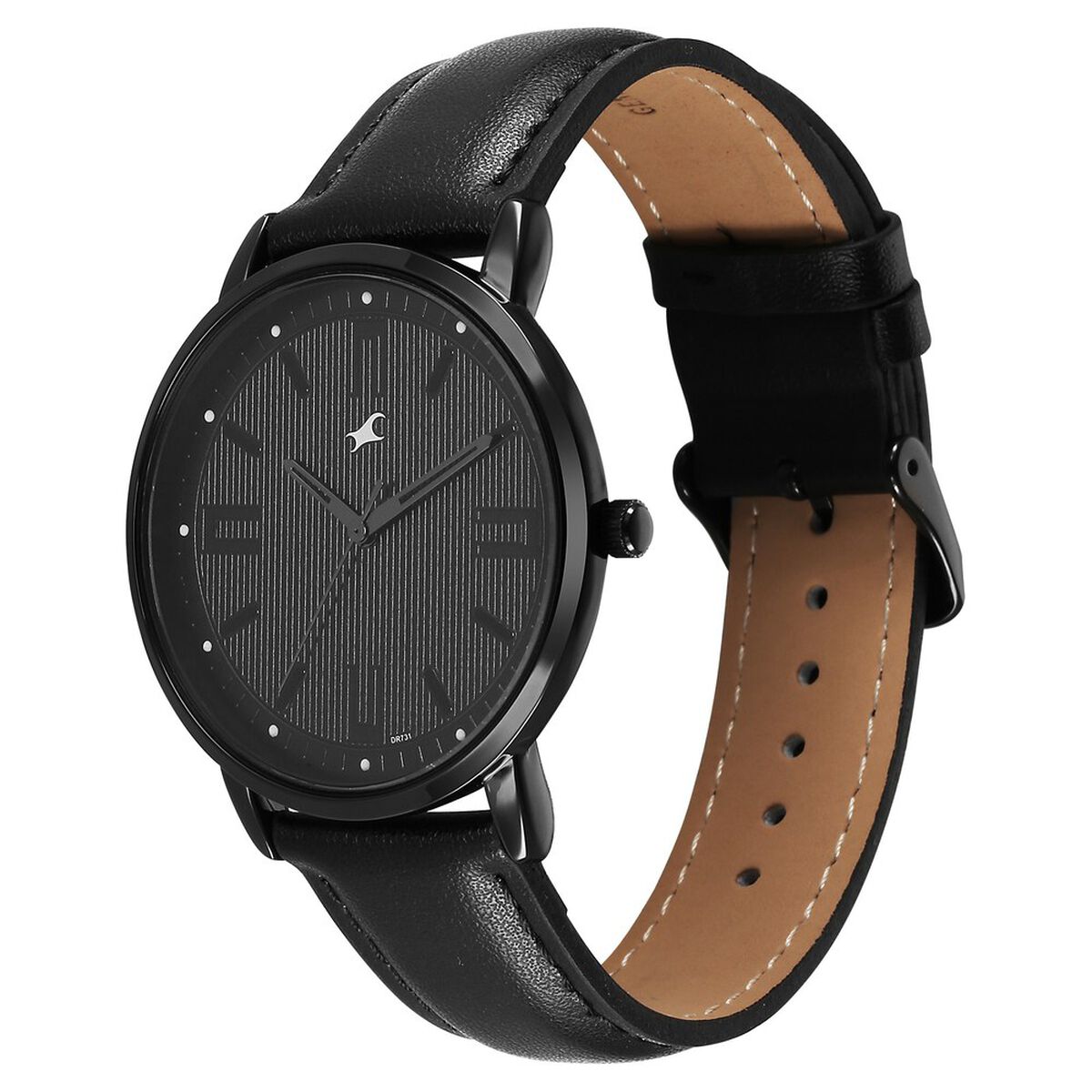 Fastrack Stunners X Quartz Analog Black Dial Leather Strap Watch For Guys 3