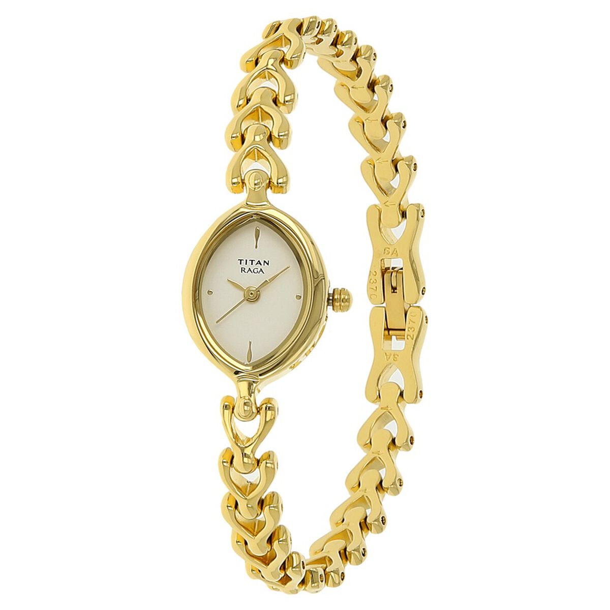 Titan Raga White Dial Women Watch With Metal Strap 2