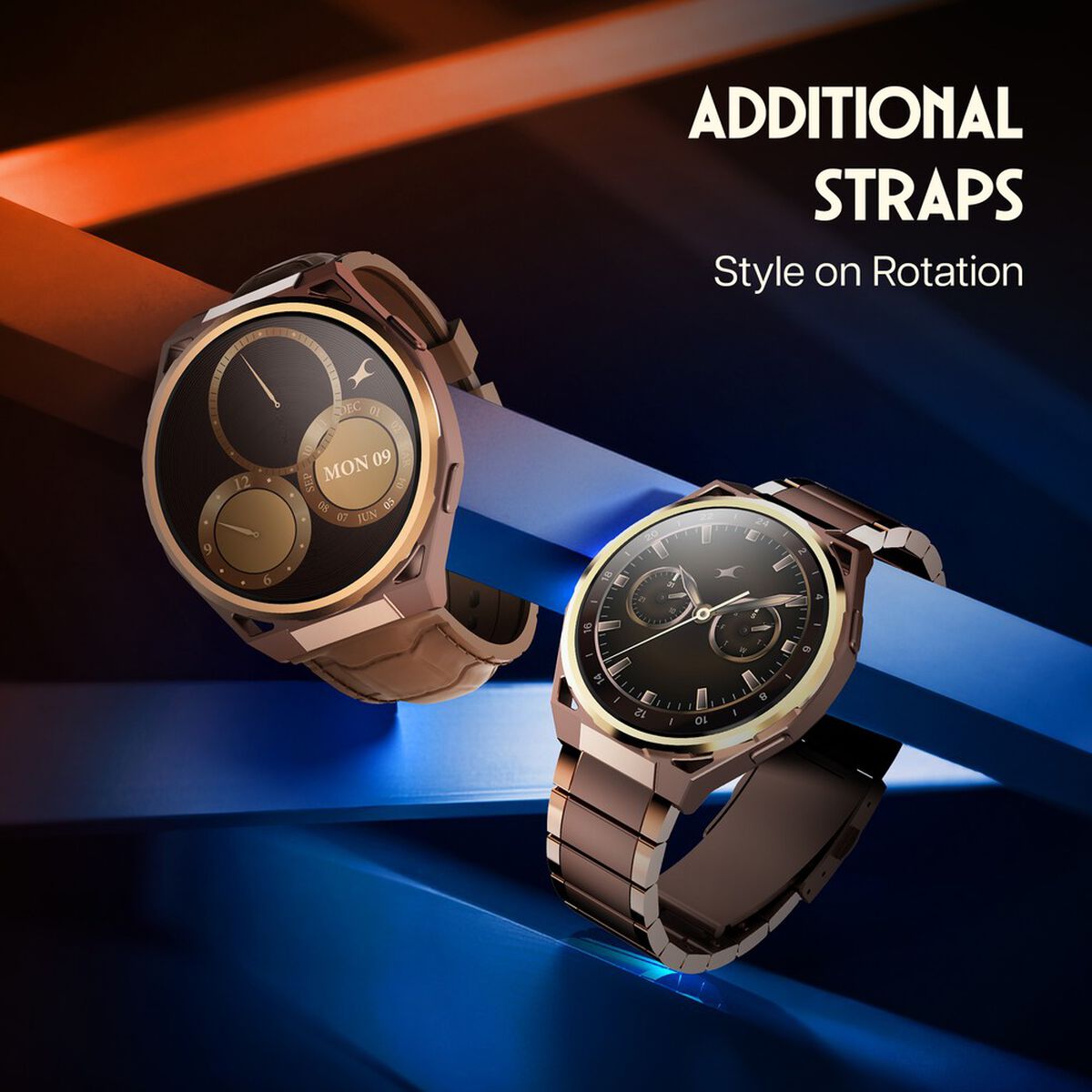 Fastrack Marvellous FX3 Smartwatch with 1.43" AMOLED Display, Metal Case & Strap, Additional Silicone Strap 5