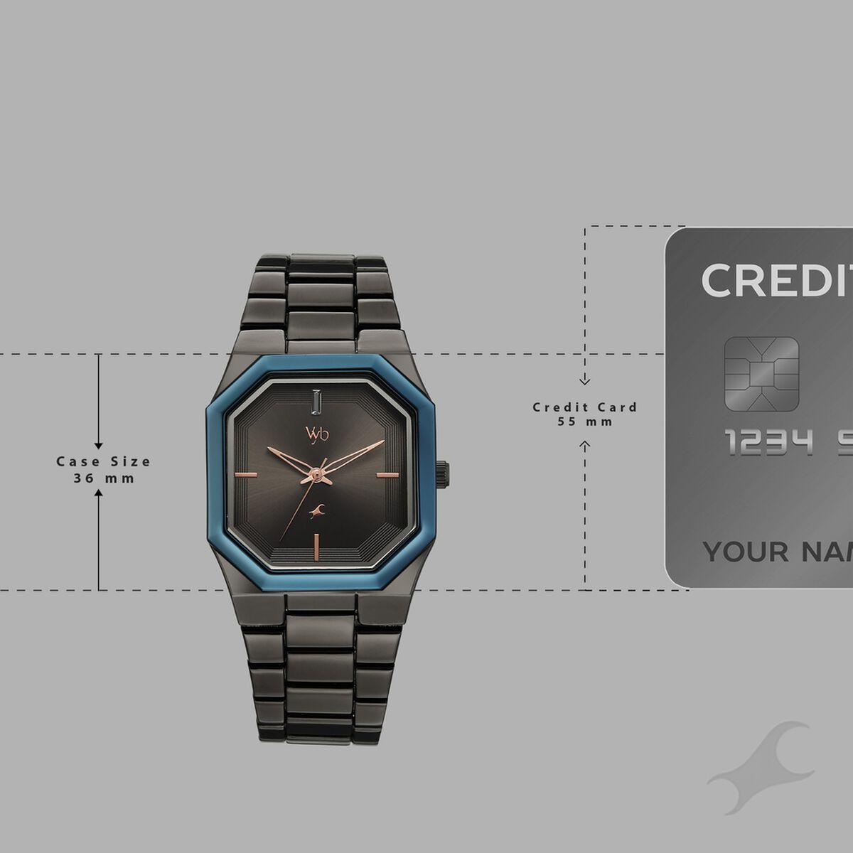 Vyb Pioneer By Fastrack Quartz Analog Grey Dial Grey Metal Strap Watch For Guys 4