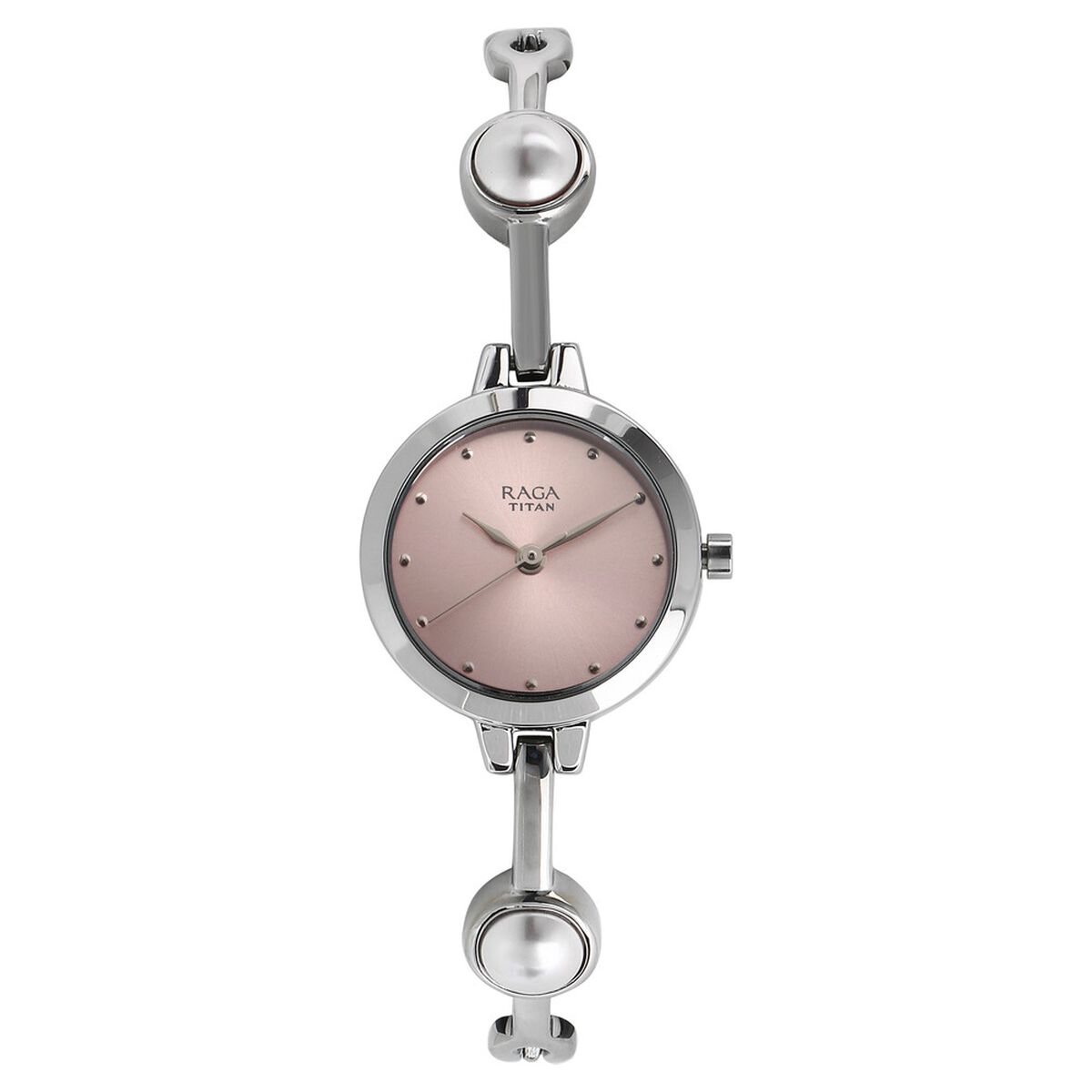 Titan Quartz Analog Pink Dial Metal Strap Watch for Women 1