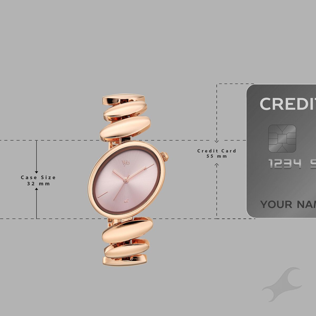 Vyb Successor By Fastrack Quartz Analog Pink Dial Rose Gold Metal Strap Watch For Girls 4