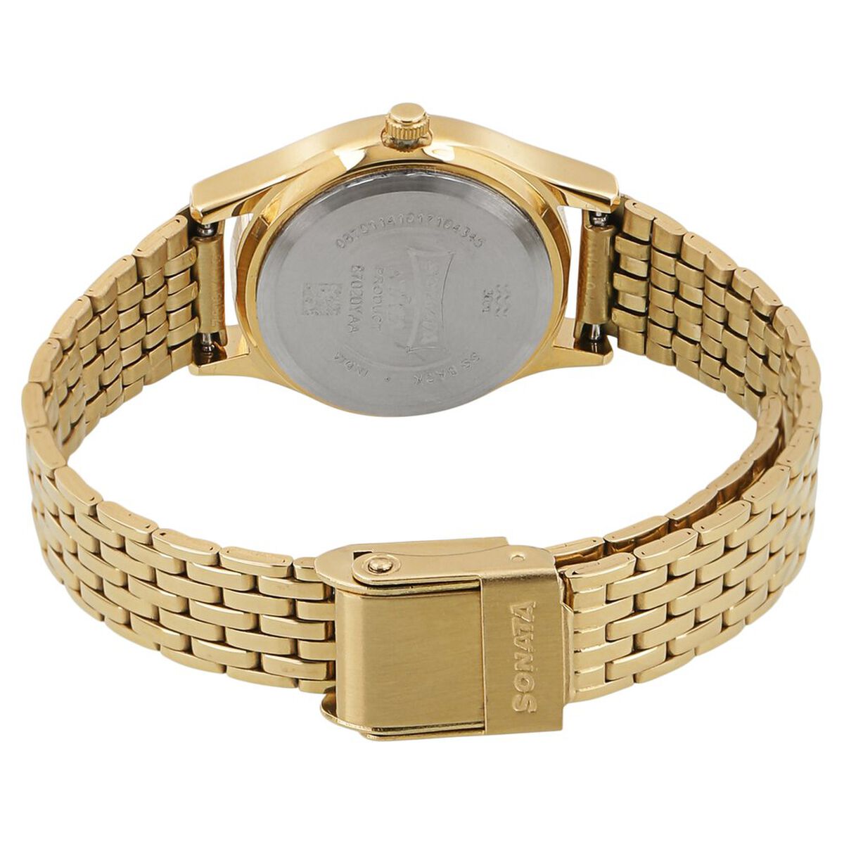 Sonata Essentials Champagne Dial Women Watch With Stainless Steel Strap 4